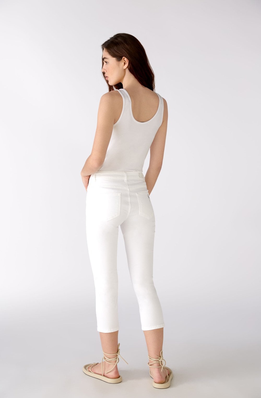 Optic White Cropped Jeans
