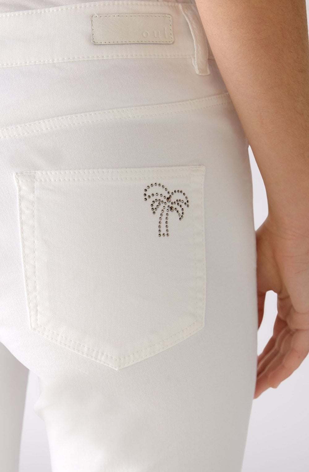 Optic White Cropped Jeans