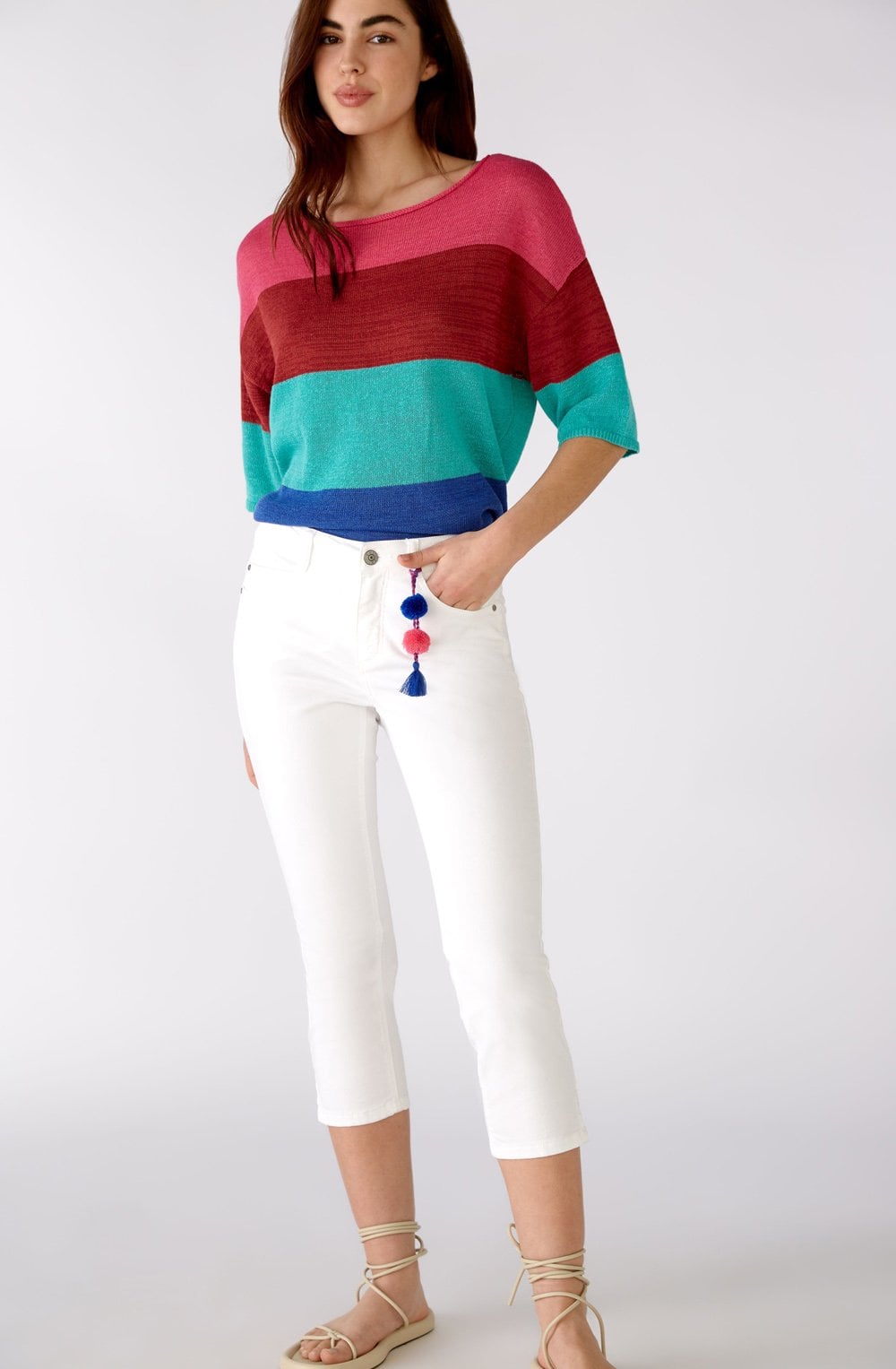 Optic White Cropped Jeans
