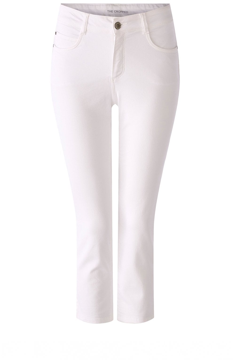 Optic White Cropped Skinny Jeans