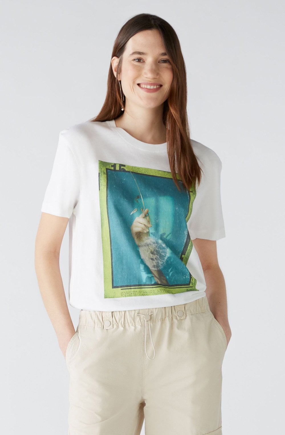 Optic White Dandelion Clock T Shirt