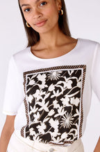 Optic White Floral and Diamante T Shirt
