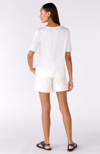 Optic White Floral and Diamante T Shirt