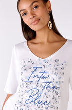 Optic White Into The Blue Diamante T Shirt