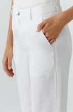 Optic White Linen Culottes