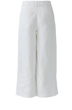 Optic White Linen Culottes