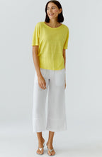 Optic White Linen Culottes