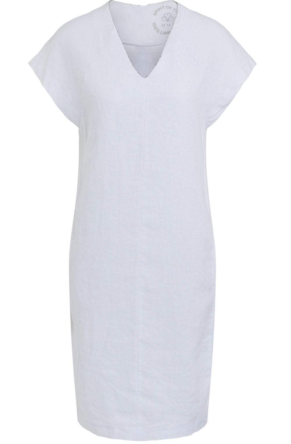 Optic White Linen Dress