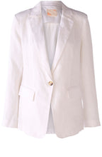 Optic White Linen Jacket