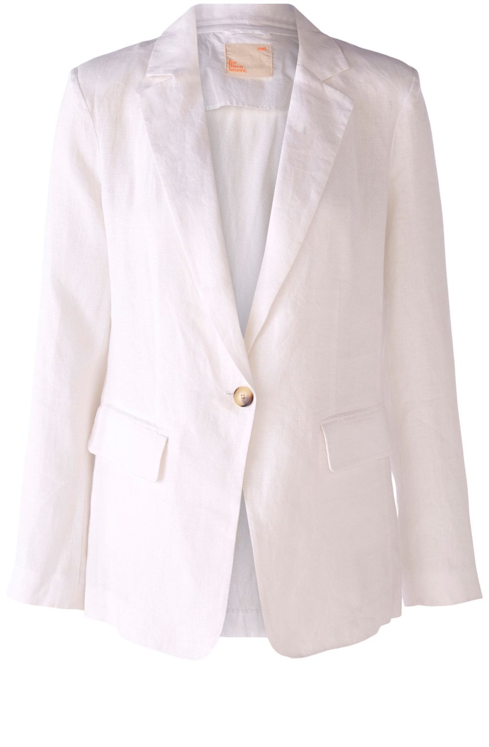 Optic White Linen Jacket
