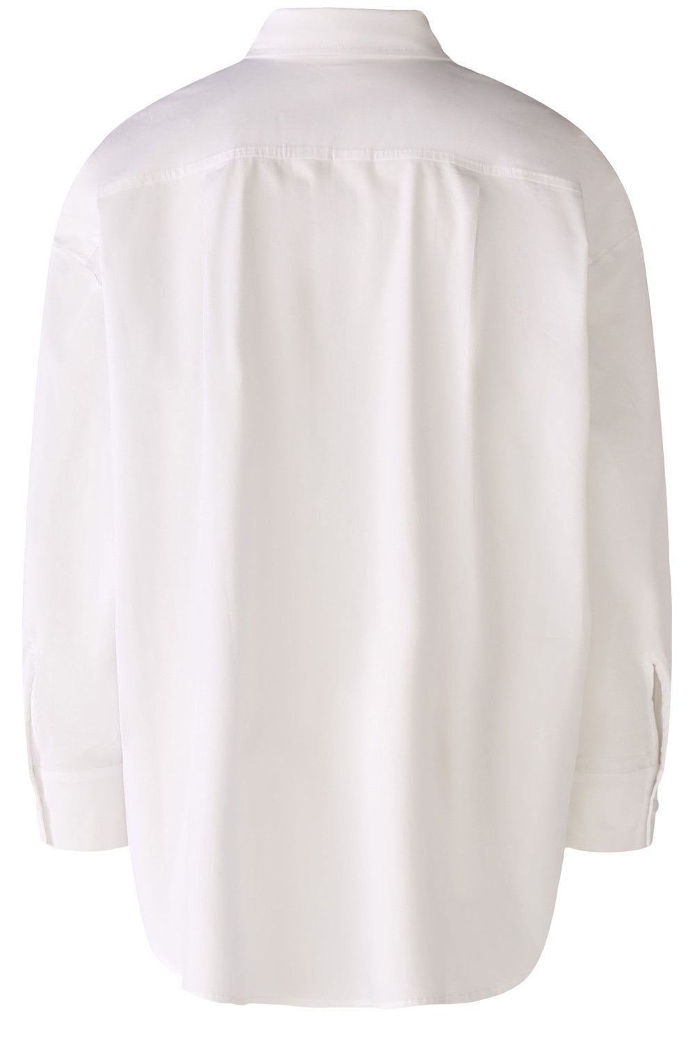 Optic White Long Line Classic Shirt