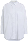 Optic White Long Line Shirt
