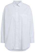 Optic White Long Line Shirt