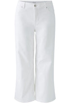 Optic White Loose Fit Ankle Length Jeans