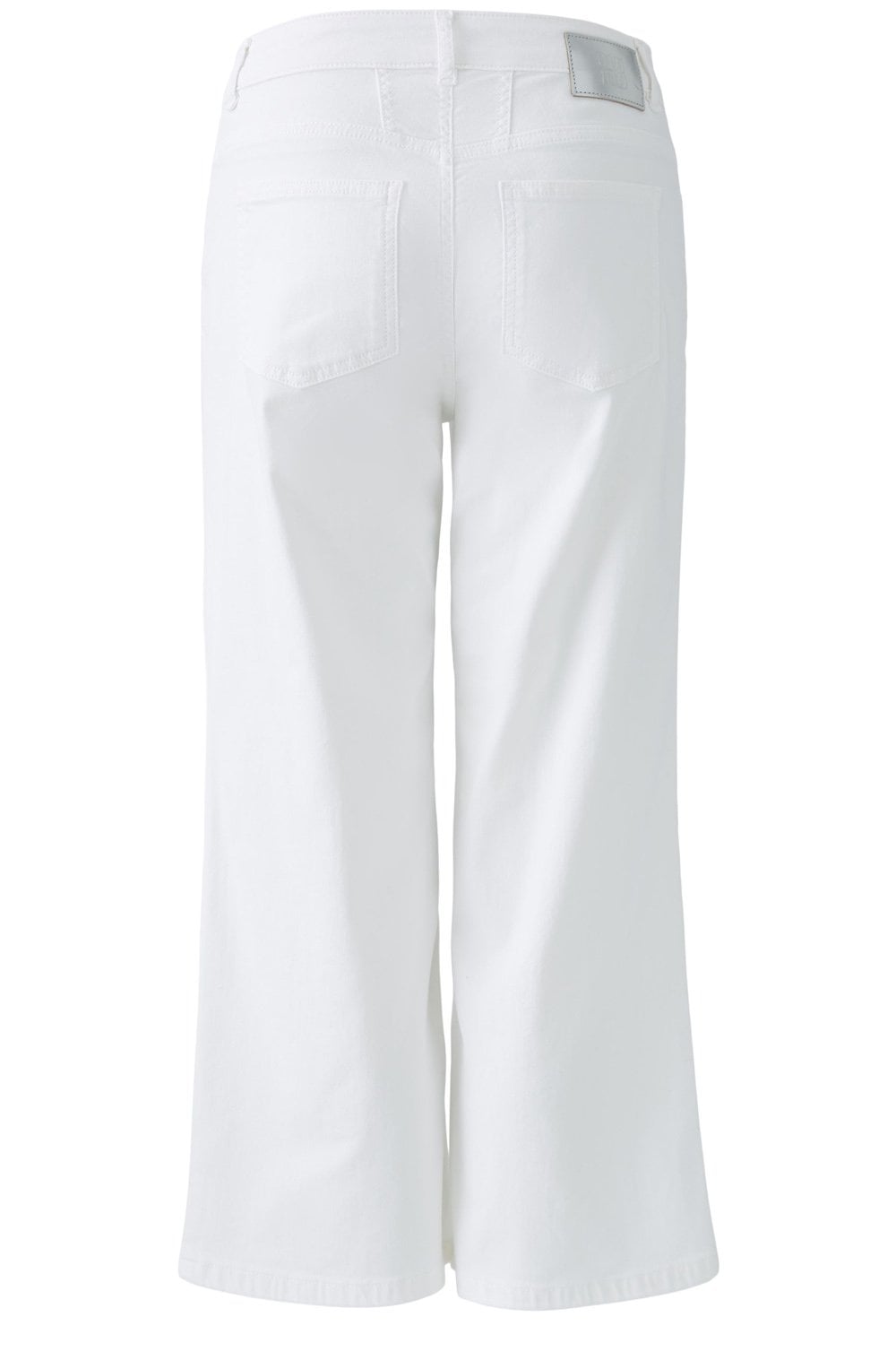 Optic White Loose Fit Ankle Length Jeans
