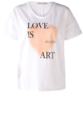 Optic White Love Is Art T Shirt