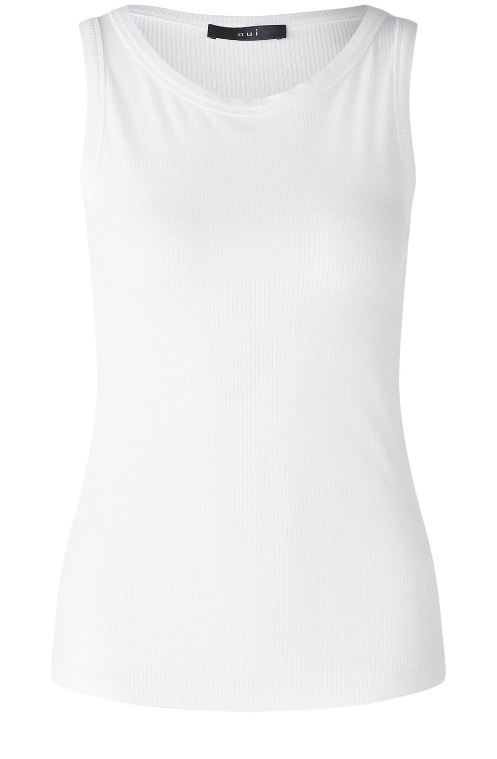 Optic White Ribbed Vest Top