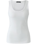 Optic White Ribbed Vest Top