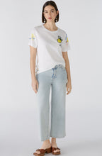 Optic White T Shirt With Back Motif