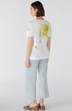 Optic White T Shirt With Back Motif