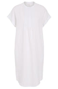 Optic White Tunic Style Linen Dress