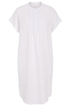 Optic White Tunic Style Linen Dress