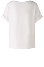Optical White and Blue Sparkle T Shirt