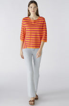 Orange and Pink Striped Jumper