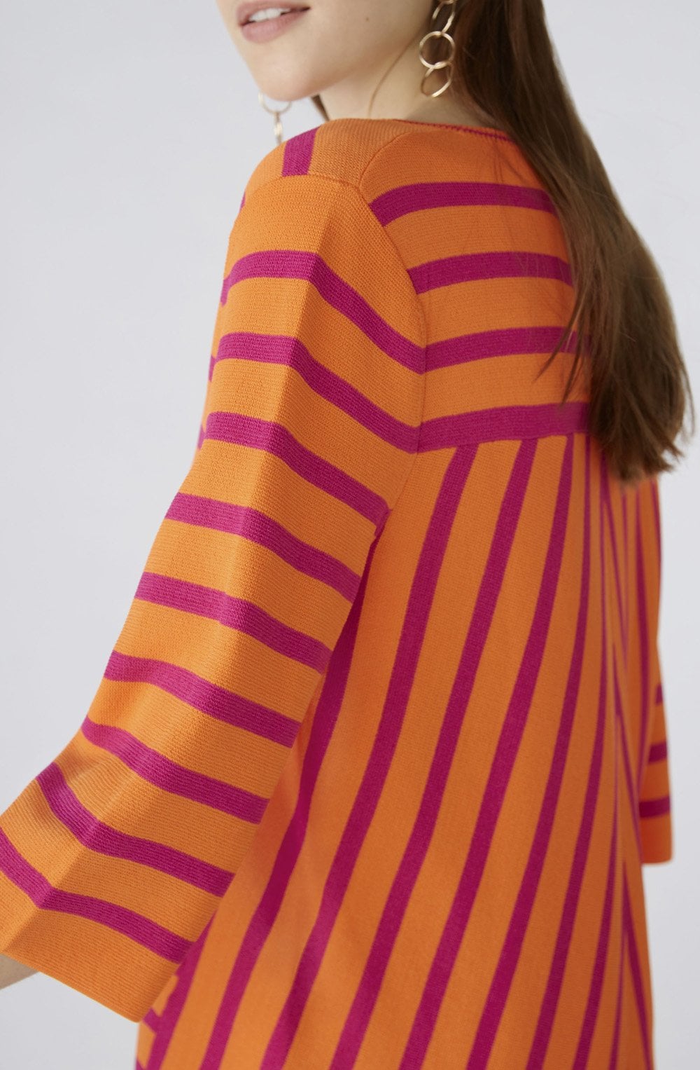 Orange and Pink Striped Jumper