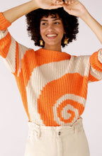 Orange and Stone Swirl Jumper