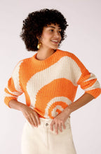 Orange and Stone Swirl Jumper