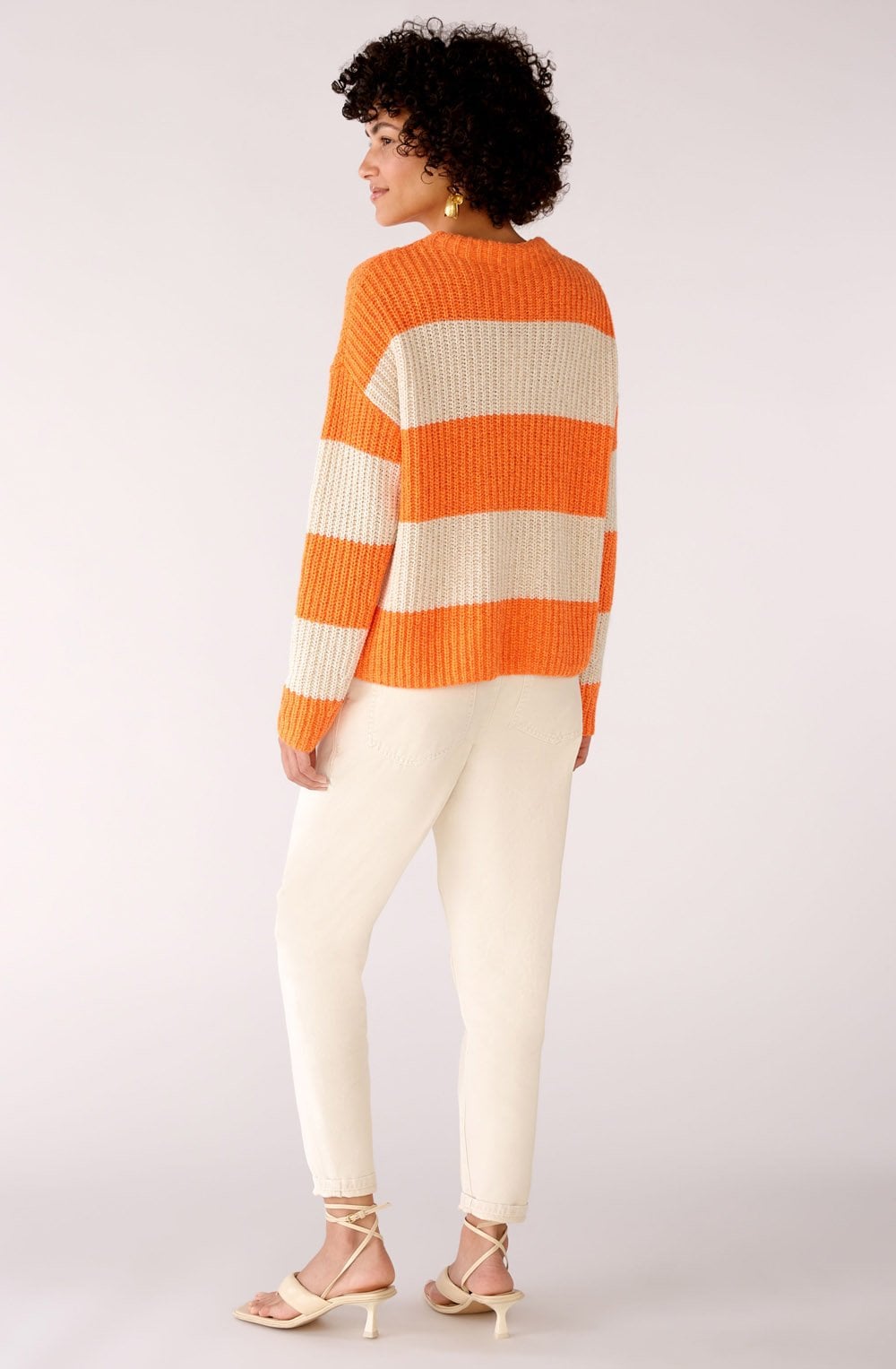 Orange and Stone Swirl Jumper