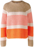 Orange Camel Striped Jumper