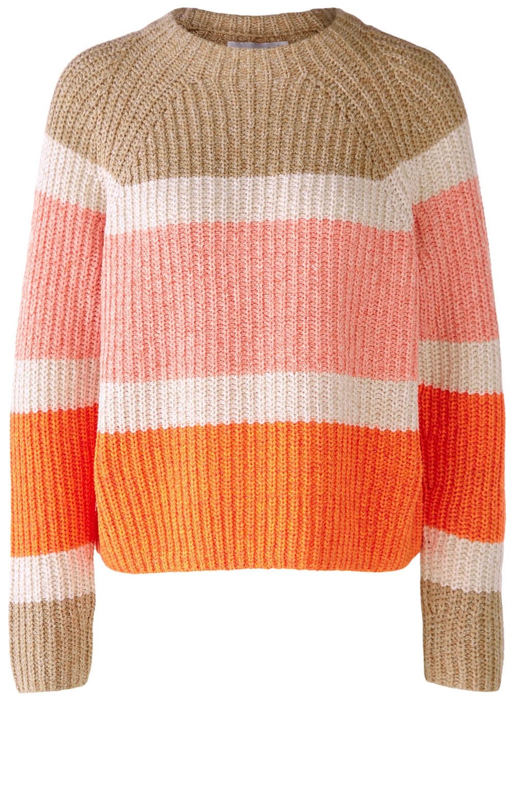Orange Camel Striped Jumper