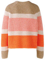 Orange Camel Striped Jumper