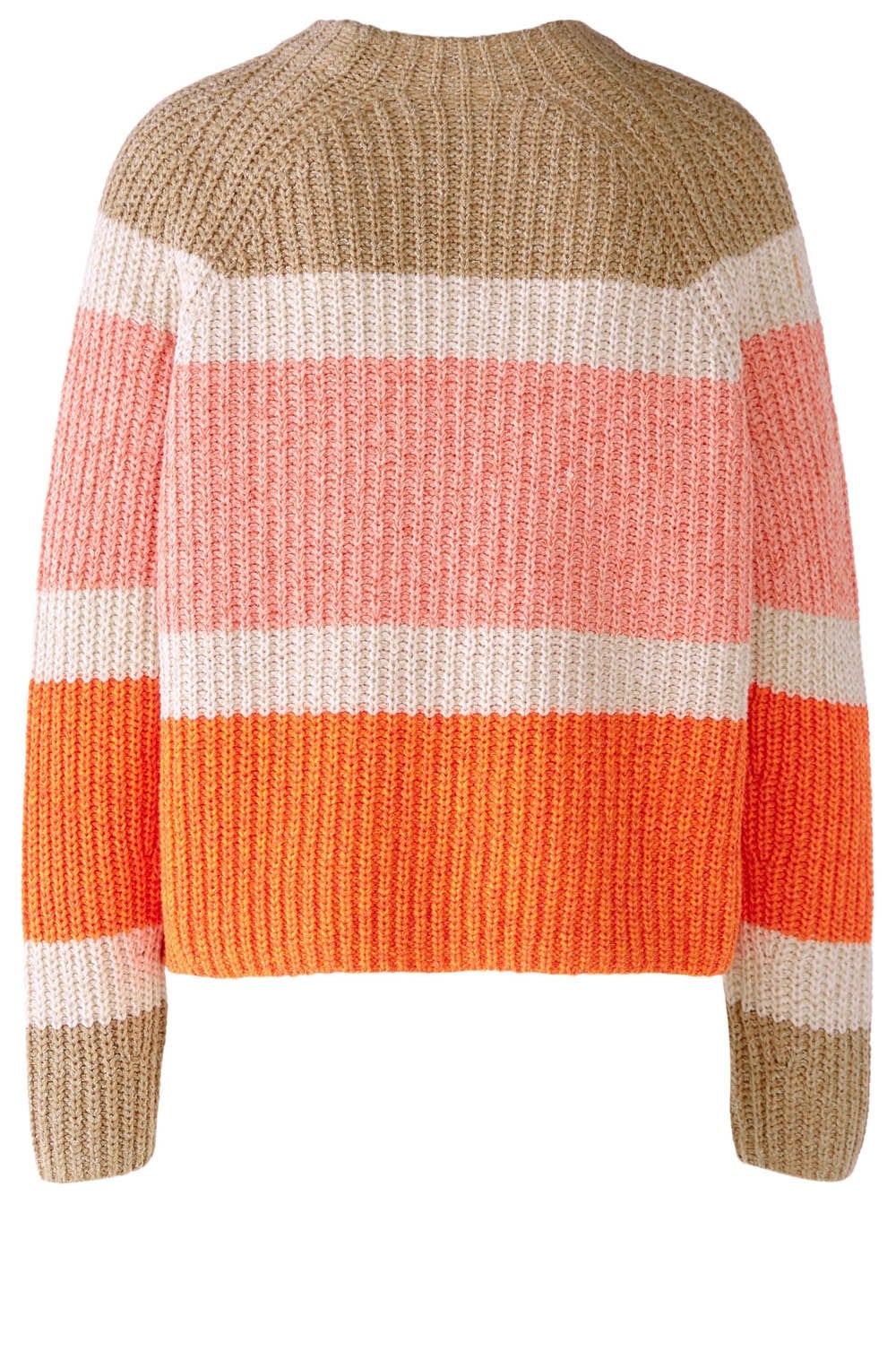Orange Camel Striped Jumper
