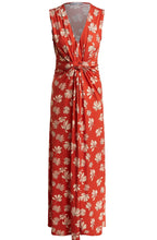Orange Floral Maxi Dress