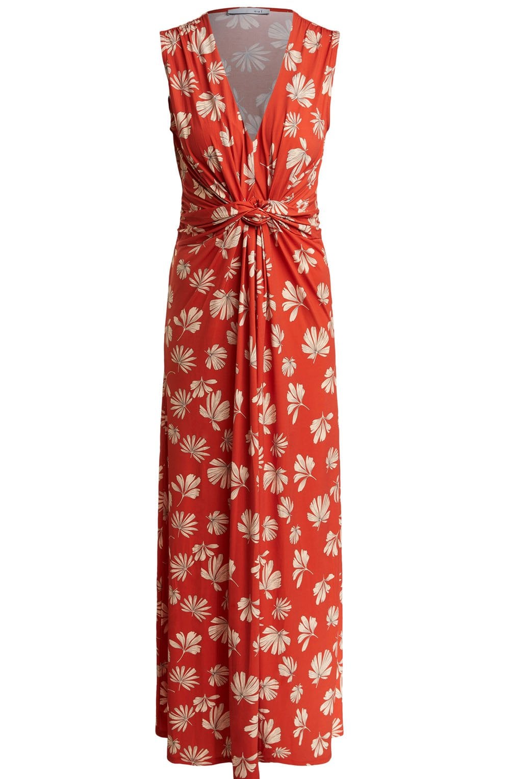 Orange Floral Maxi Dress