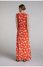 Orange Floral Maxi Dress