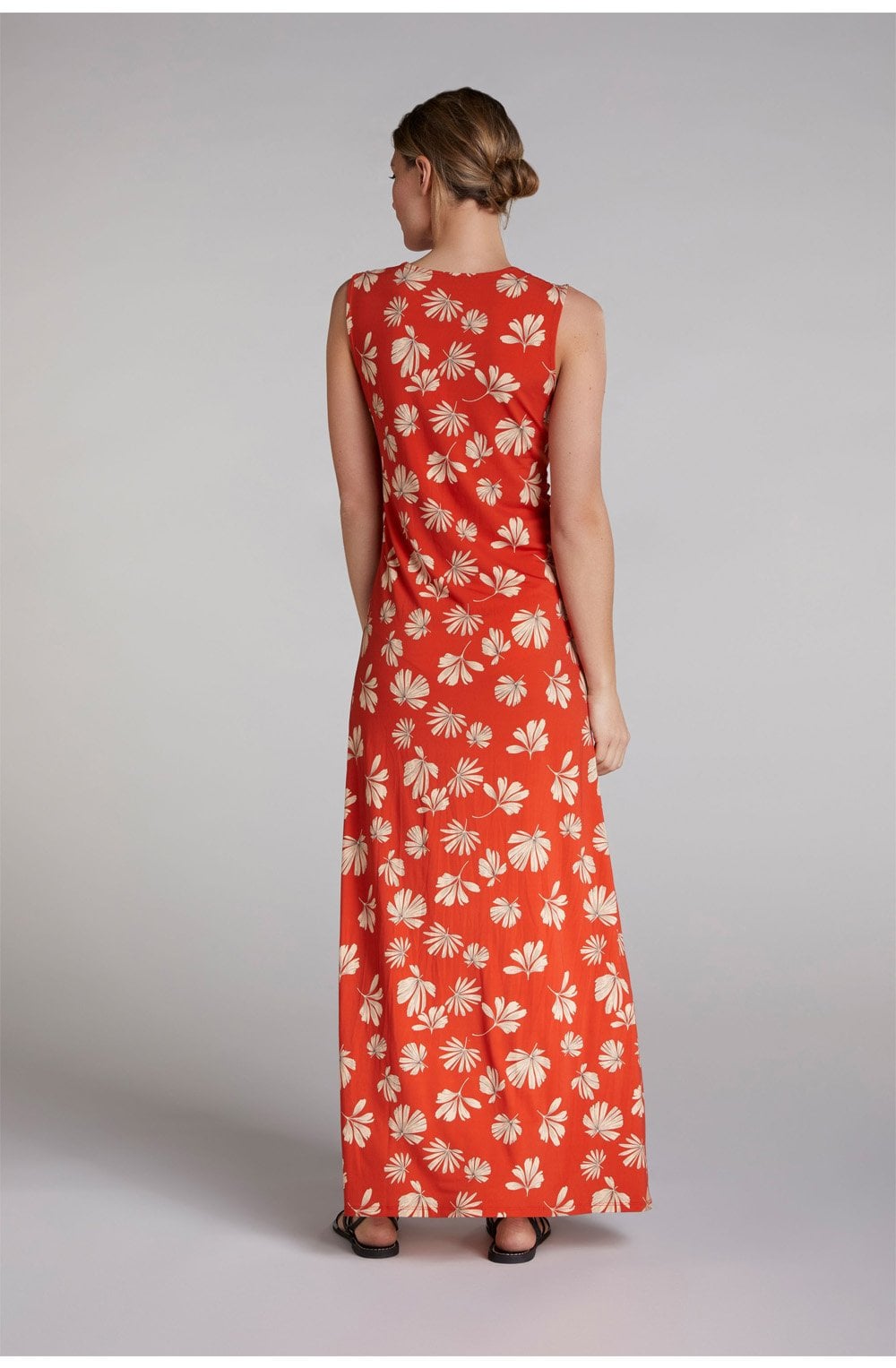 Orange Floral Maxi Dress