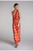 Orange Floral Maxi Dress