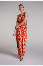 Orange Floral Maxi Dress