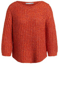 Orange Woven Knit Jumper
