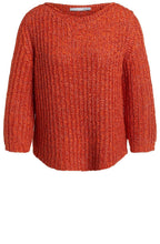 Orange Woven Knit Jumper