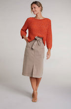 Orange Woven Knit Jumper