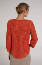 Orange Woven Knit Jumper