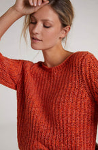 Orange Woven Knit Jumper