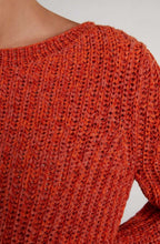 Orange Woven Knit Jumper