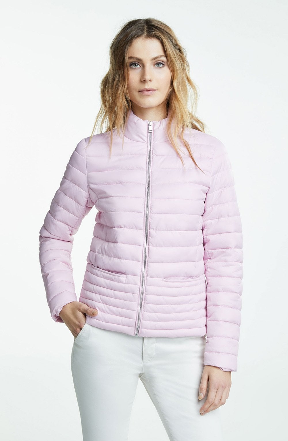 Orchid Pink Quilted Jacket