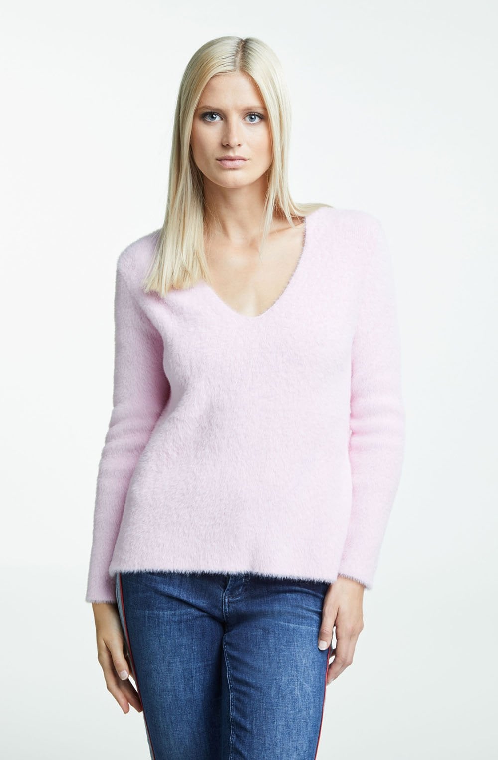 Orchid Pink Textured Jumper
